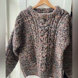 Vintage pure wool multicolor Chamula Sweater